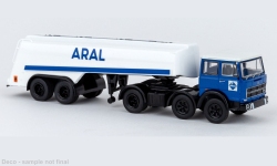 Brekina 58583 - H0 - Fiat 691 Tanksattelzug ARAL